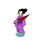 kimono Sticker．舞踊ver.（個別スタンプ：8）