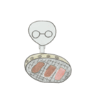 丸眼鏡の宇宙人6（個別スタンプ：5）