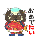 落武者パグのおっちーくんときどき豆柴（個別スタンプ：5）