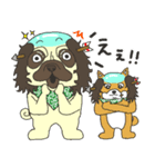 落武者パグのおっちーくんときどき豆柴（個別スタンプ：23）