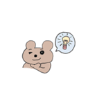カフェラテ色のクマ2（個別スタンプ：3）