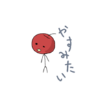 リンゴ人スタンプ（個別スタンプ：1）