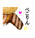 【荒ぶる】ハンバーガー（個別スタンプ：20）