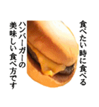 【荒ぶる】ハンバーガー（個別スタンプ：29）