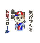 トリコロール好きのサッカー応援スタンプ（個別スタンプ：4）