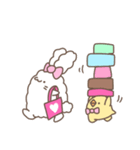 ボスうさぎとひよこ子分たち4（個別スタンプ：35）
