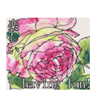 美しい薔薇 日本語＆英語 日常会話（個別スタンプ：27）
