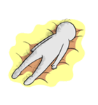 疲れ果てて溶ける人（個別スタンプ：8）