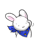 かおもじうさぎ(・ω・)（個別スタンプ：4）