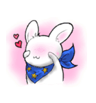 かおもじうさぎ(・ω・)（個別スタンプ：5）