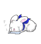 かおもじうさぎ(・ω・)（個別スタンプ：11）
