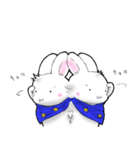 かおもじうさぎ(・ω・)（個別スタンプ：14）