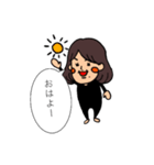 ボブヘアーちゃん（個別スタンプ：1）