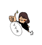 ボブヘアーちゃん（個別スタンプ：5）