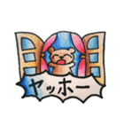 毎日使える色鉛筆スタンプ（個別スタンプ：3）