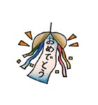 毎日使える色鉛筆スタンプ（個別スタンプ：4）
