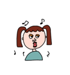 しゃべるひといる、(女の子ver)（個別スタンプ：22）