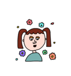しゃべるひといる、(女の子ver)（個別スタンプ：24）