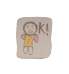紙人形 ～あの頃のノートの落書き。～（個別スタンプ：3）