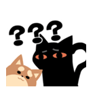 猫と柴 1 - 即即歪歪（個別スタンプ：9）
