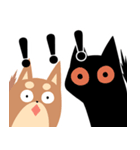 猫と柴 1 - 即即歪歪（個別スタンプ：10）