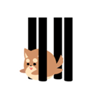 猫と柴 1 - 即即歪歪（個別スタンプ：40）