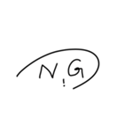 つ顔文字（個別スタンプ：3）