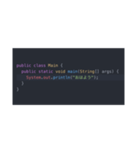 Javaプログラムスタンプ（個別スタンプ：1）