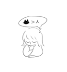 黒猫ismな女の子（個別スタンプ：2）