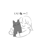 黒猫ismな女の子（個別スタンプ：5）