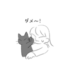 黒猫ismな女の子（個別スタンプ：6）