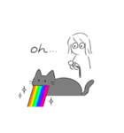 黒猫ismな女の子（個別スタンプ：21）