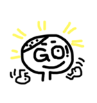 のってく顔文字スタンプ！（個別スタンプ：16）