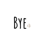 Simple black new（個別スタンプ：21）