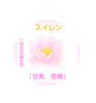 2月、誕生日の花 花言葉つき（個別スタンプ：5）