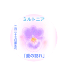 2月、誕生日の花 花言葉つき（個別スタンプ：27）
