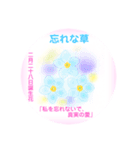 2月、誕生日の花 花言葉つき（個別スタンプ：29）