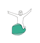 人がダメになっている様（個別スタンプ：9）