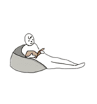 人がダメになっている様（個別スタンプ：12）