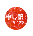 イクラ大好き！イクラで一言。（個別スタンプ：9）