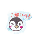 日常的に使えそうな手書きのペンギン01（個別スタンプ：18）