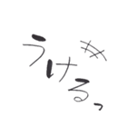 文字だけです.（個別スタンプ：39）