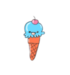 かわいいアイスクリームステッカーセット（個別スタンプ：3）