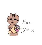 可愛い猫「うにたび」のスタンプ（個別スタンプ：21）