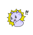 たれ耳にゃんこのパープル3（個別スタンプ：36）