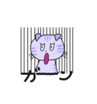 たれ耳にゃんこのパープル3（個別スタンプ：38）