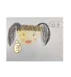 まゆのかわいい女の子のスタンプ（個別スタンプ：2）