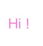 日常 文字（個別スタンプ：18）
