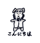ミニチュアシュナウザーの日常生活（個別スタンプ：3）