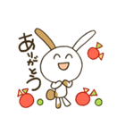 ぶちうさぎ。日常よく使う挨拶＆言葉（個別スタンプ：9）